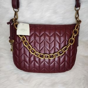 Fossil Jolie Crossbody Burgundy ZB1639609